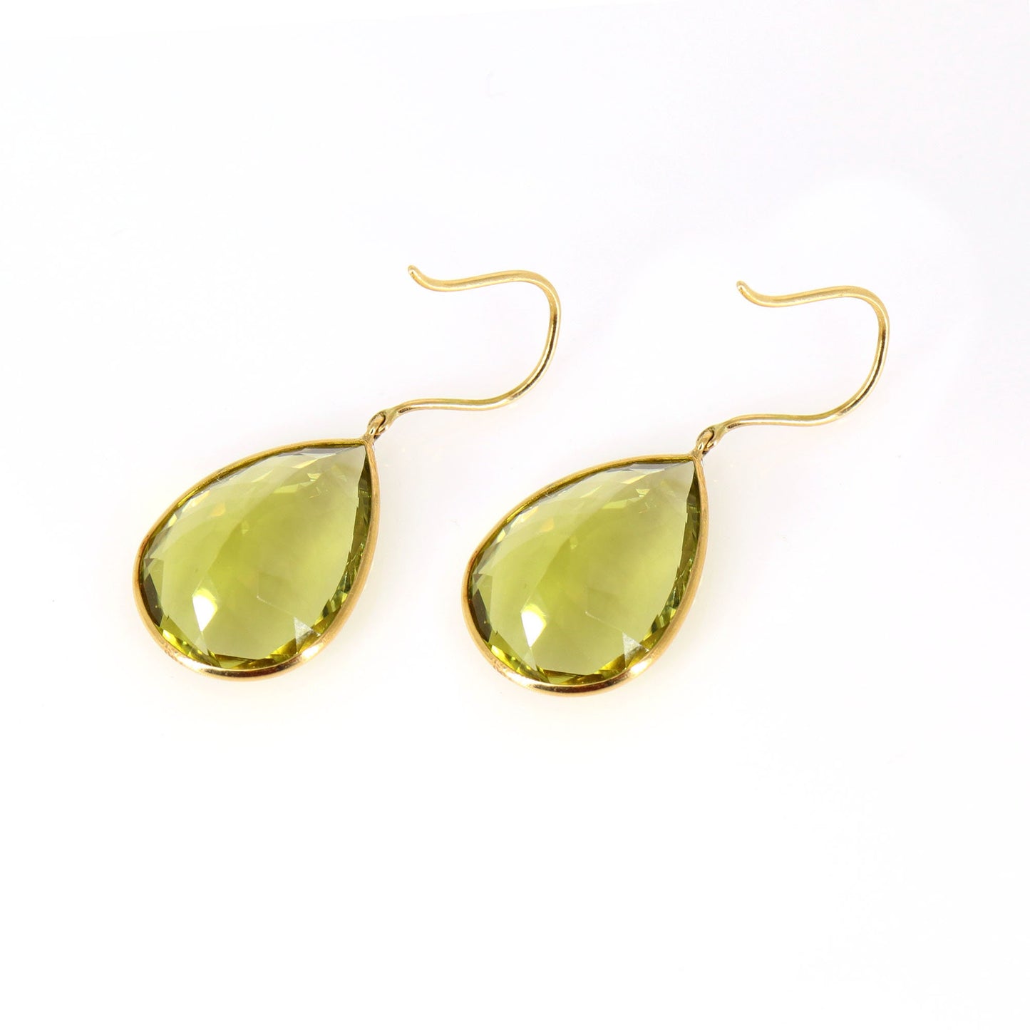 Lemon Topaz Statement Earring 18K Gold