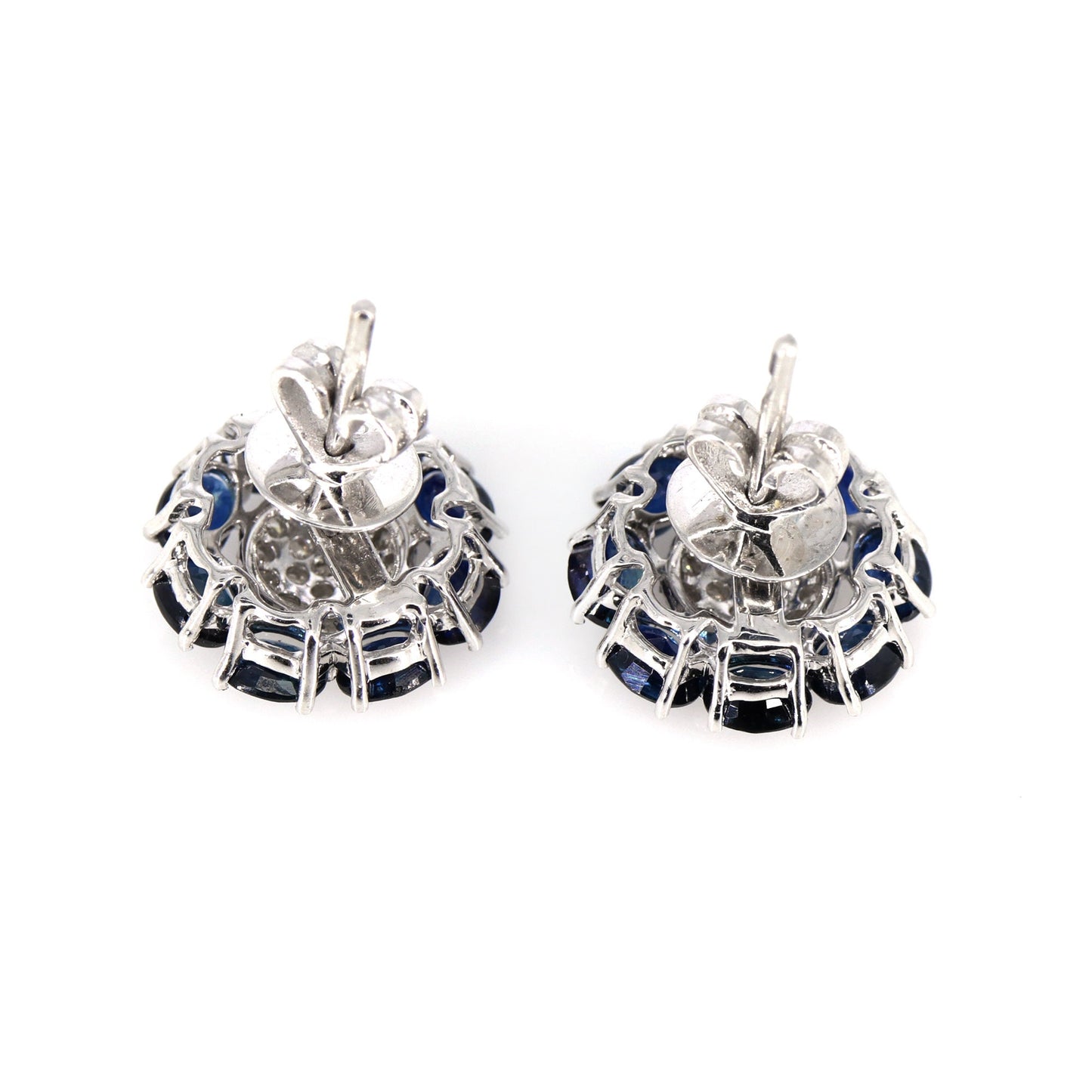 Sunflower Style Gemstone Earring 14K Gold