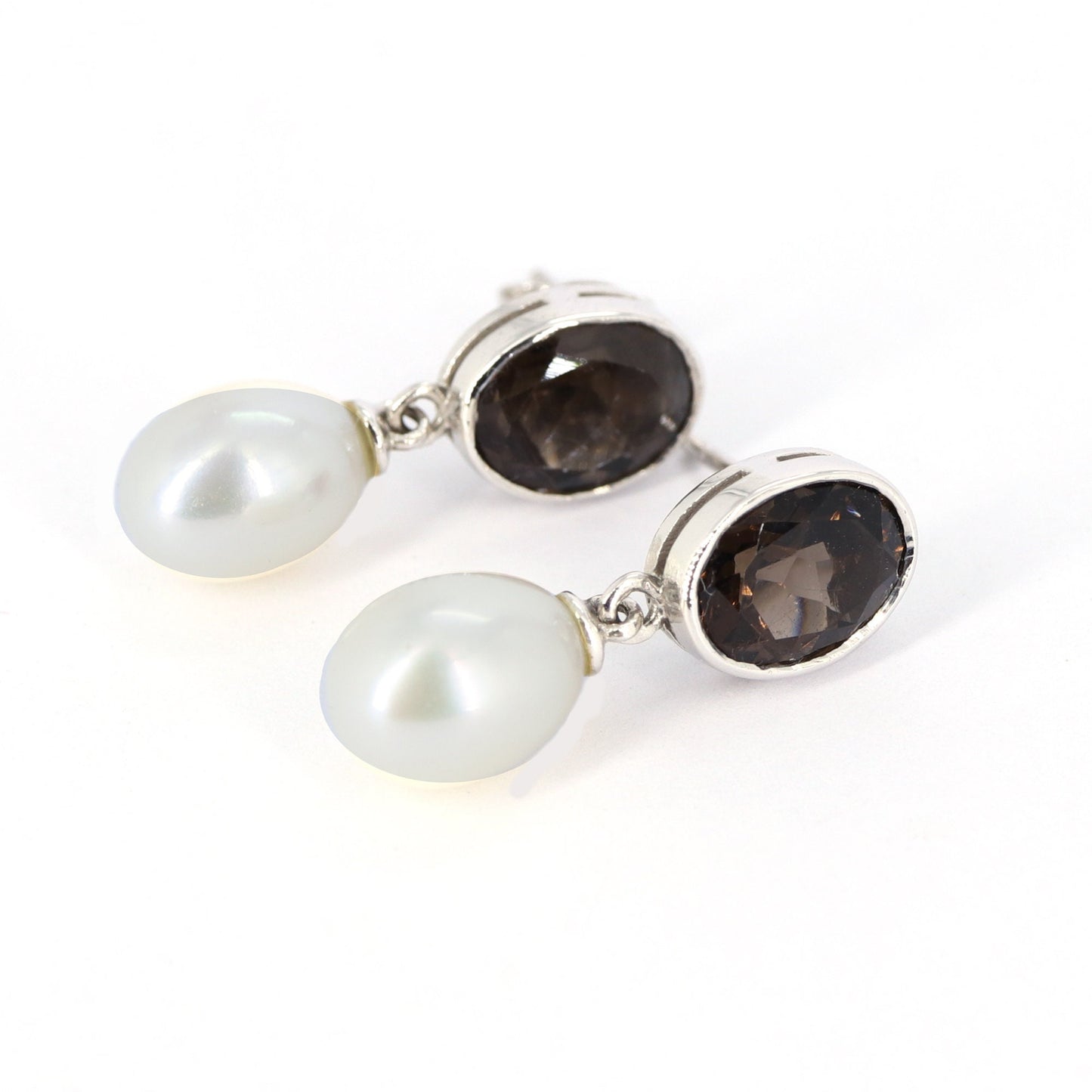 Smoky Quartz Earring Gold
