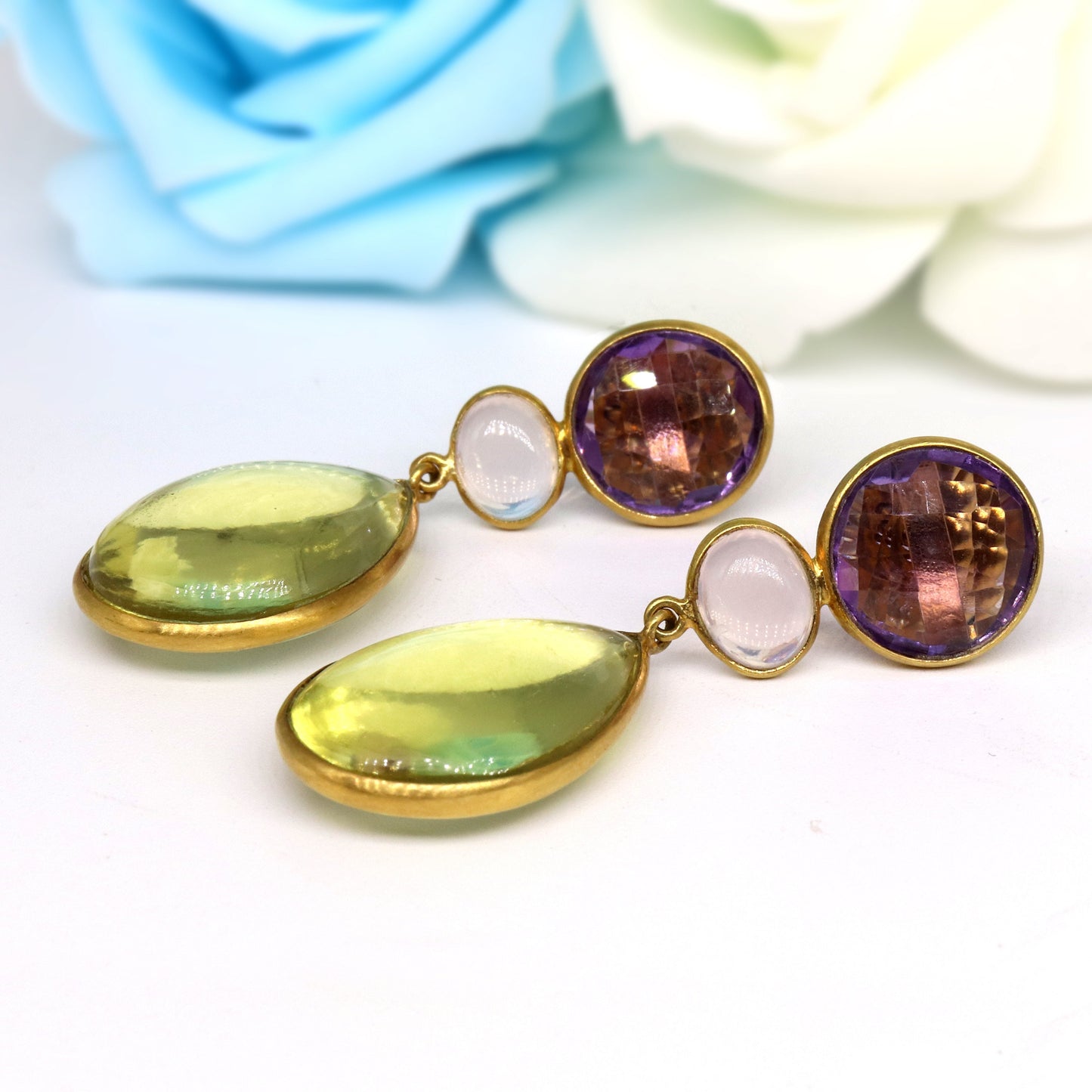 Yellow Handmade Earring 18K Gold