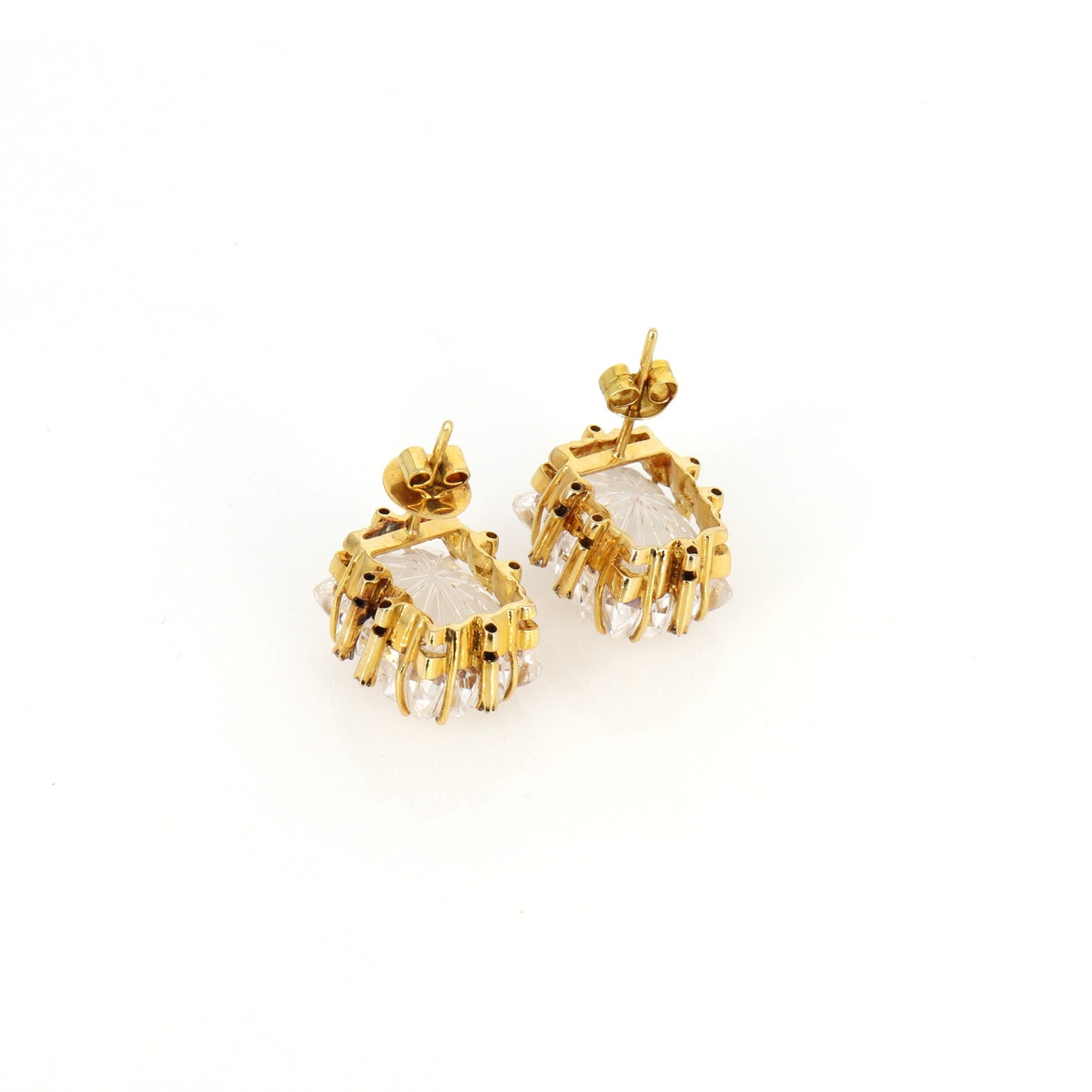 Yellow Crystal Earring 18K Gold