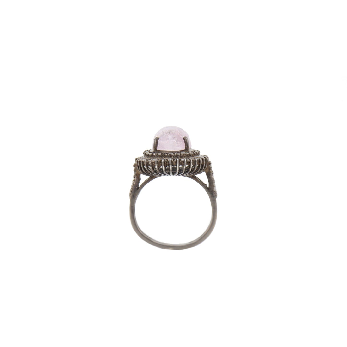 Pink Tourmaline Ring Silver
