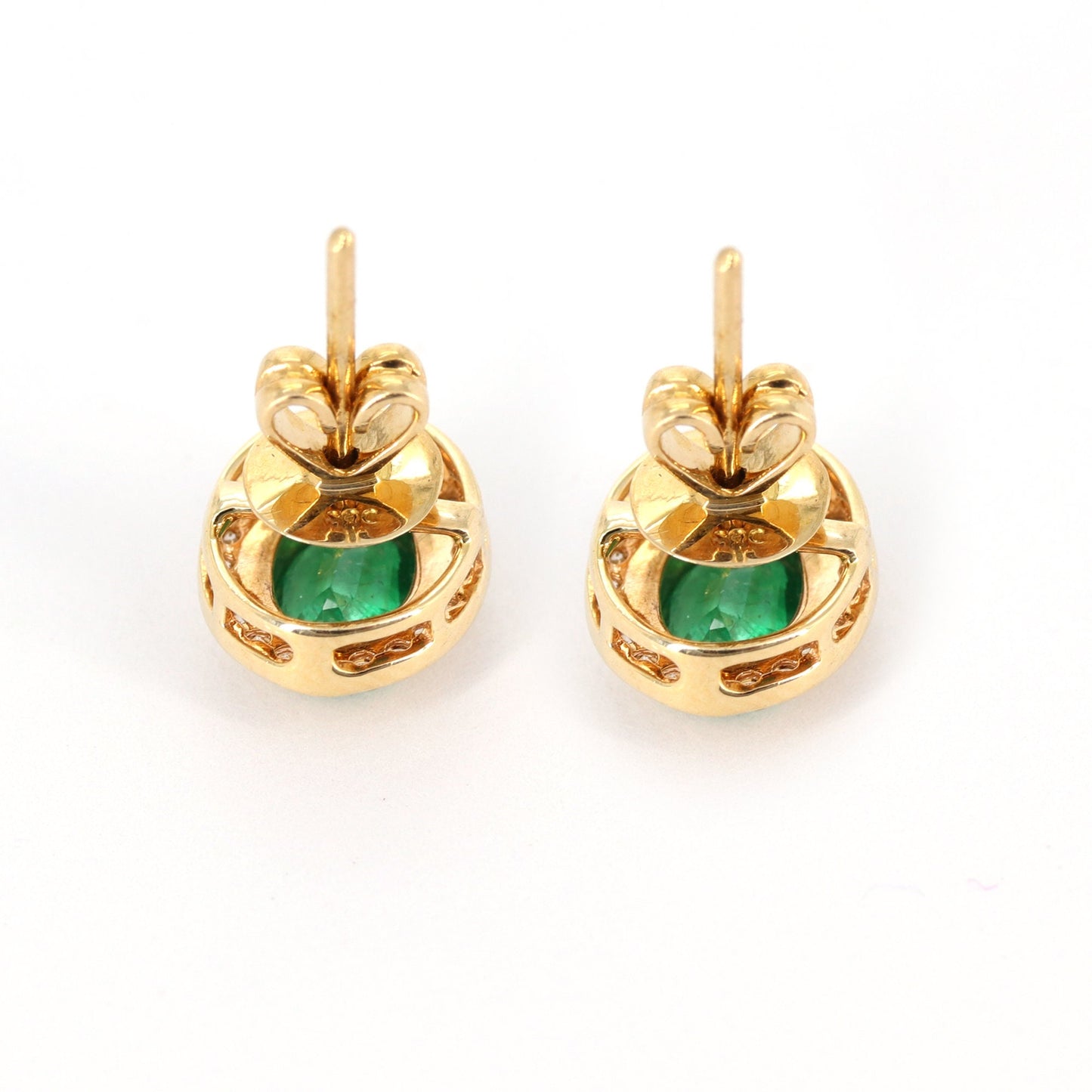 Halo Style Earring 14K Gold
