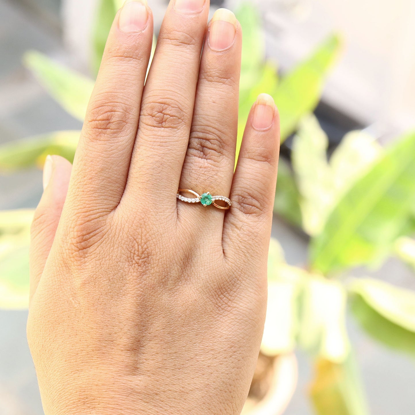 Emerald Ring 14K Gold