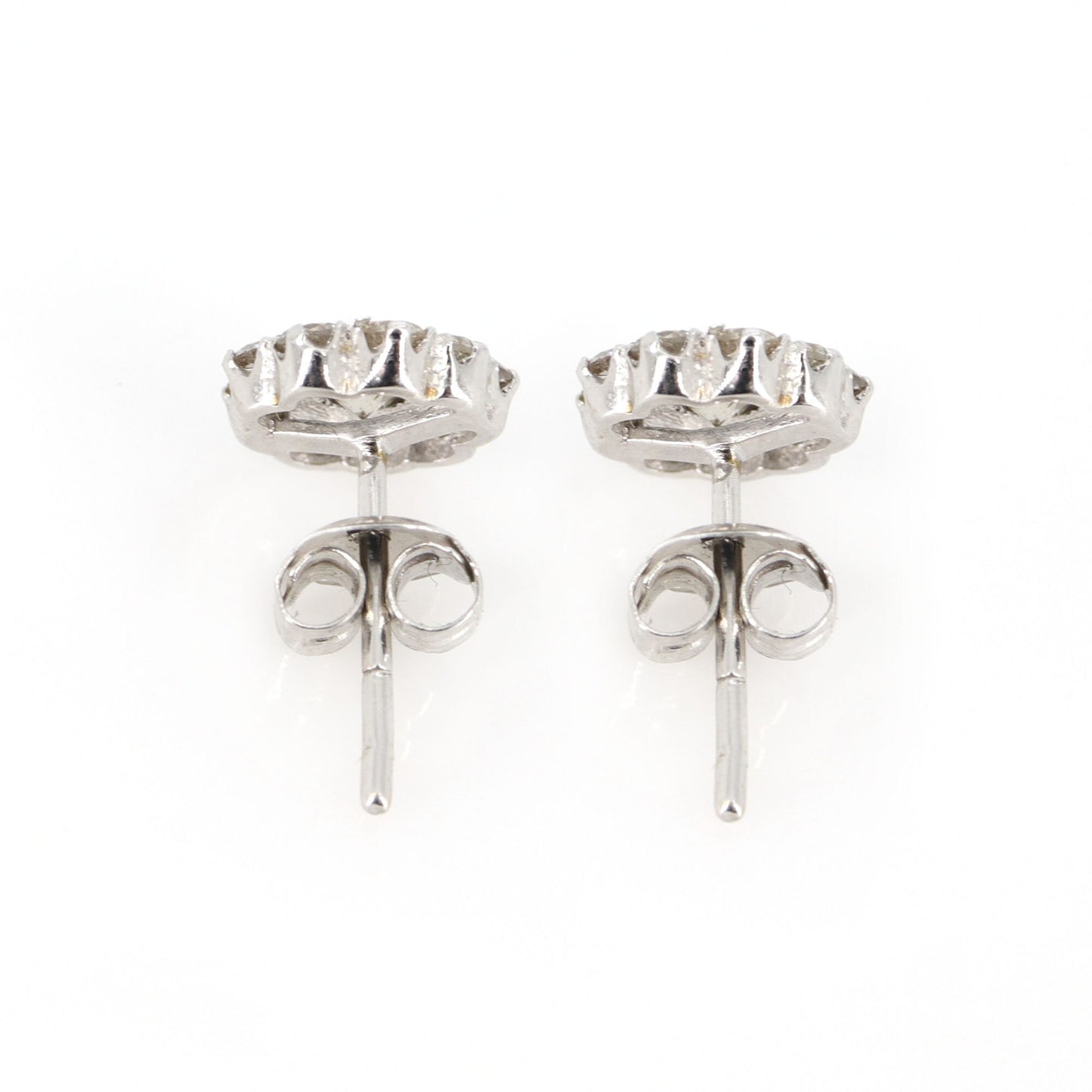 Solitaire Studs/ Pave Stud / Wedding Earring 18K Gold
