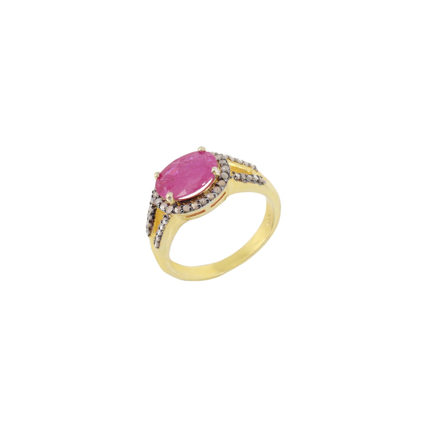 Ruby Gemstone Ring Silver