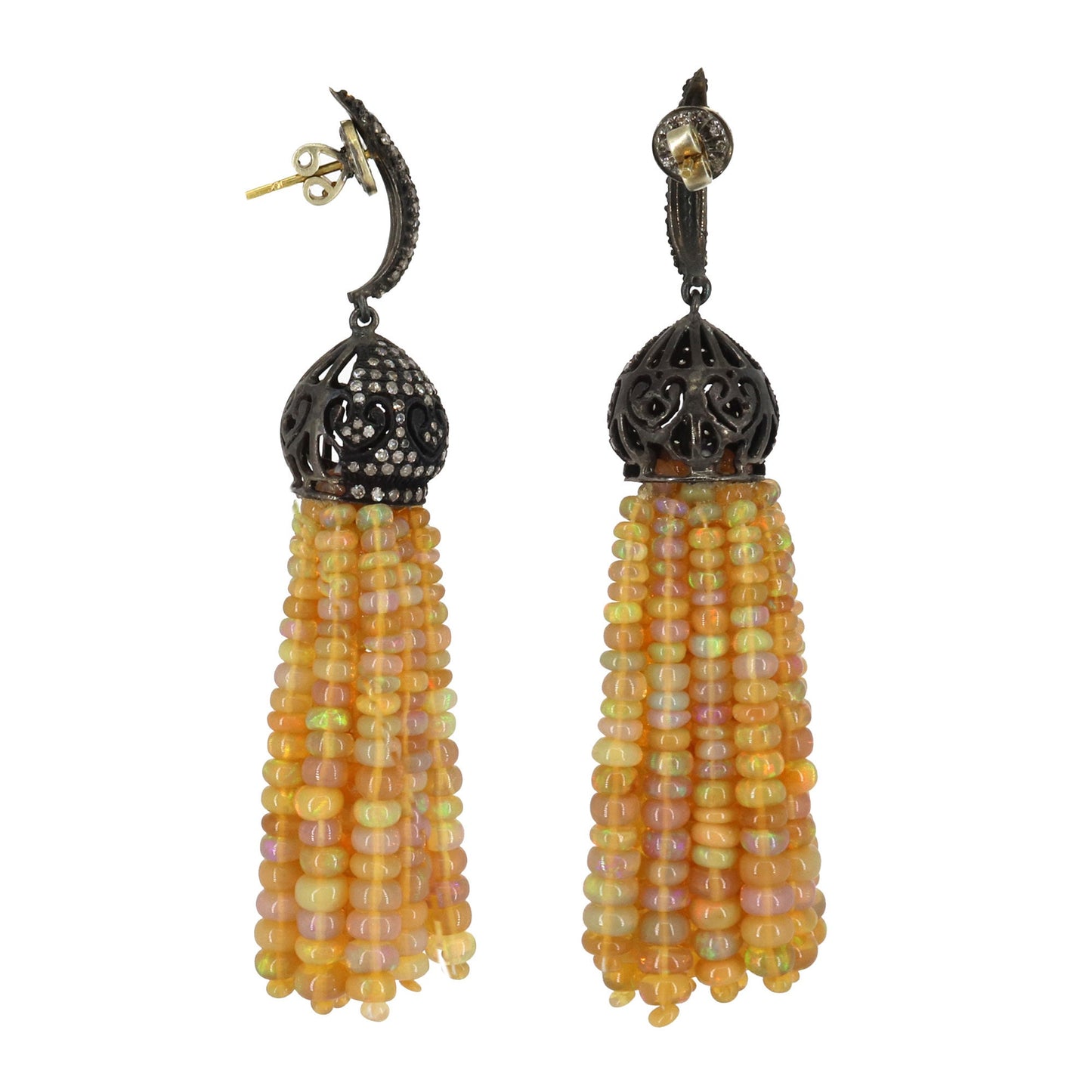 October Bithstone Multi Fire Gemstone Earring