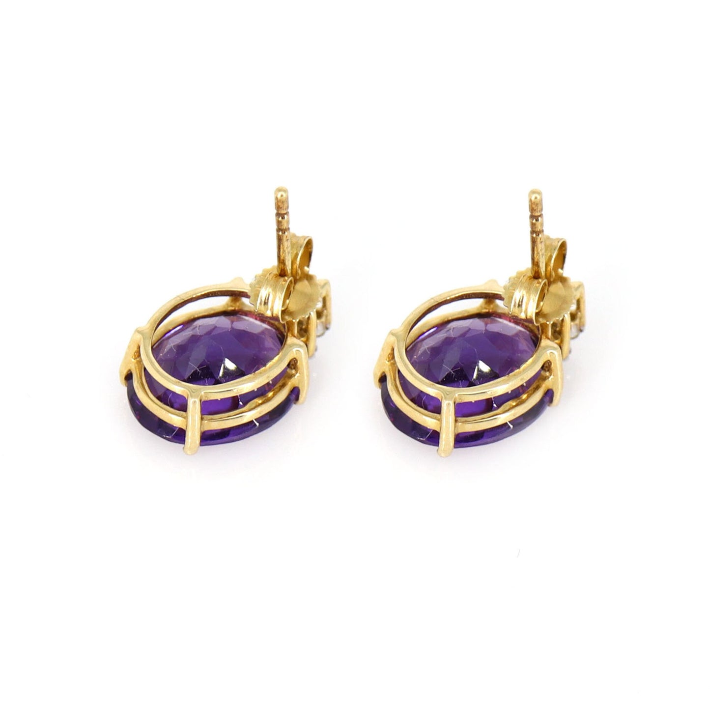 Amethyst Earring 14K Gold