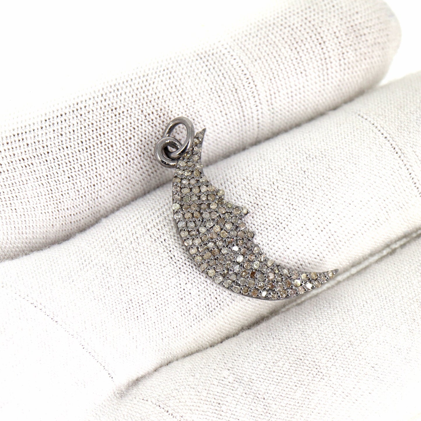Crescent Moon Pendant Silver