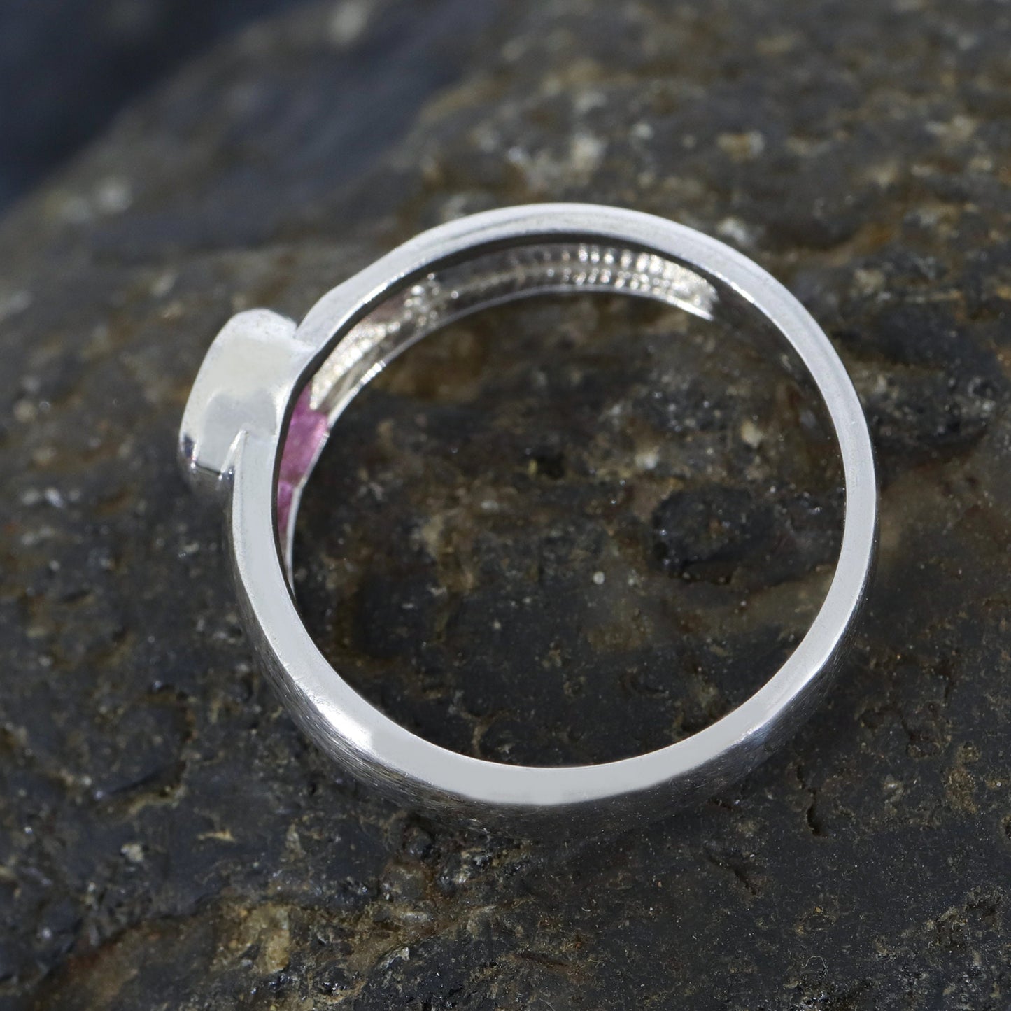 Pink Sapphire Ring Silver