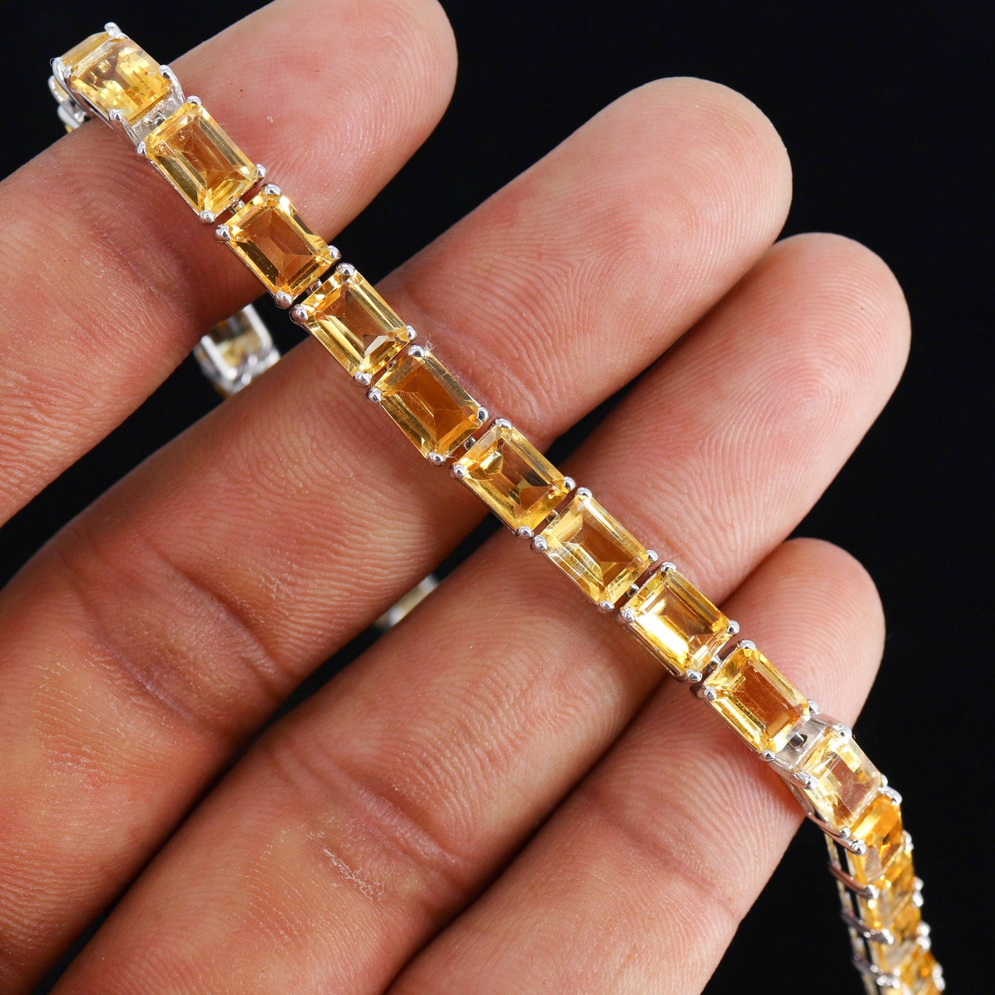 Citrine Bracelet Silver
