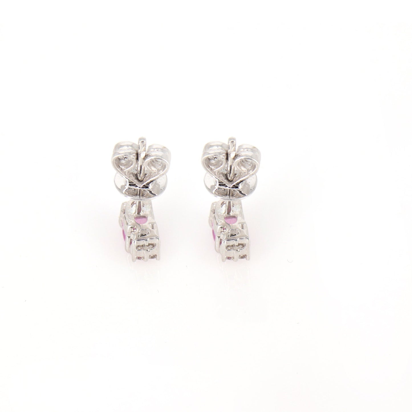 Pink Sapphire Earring 14K Gold
