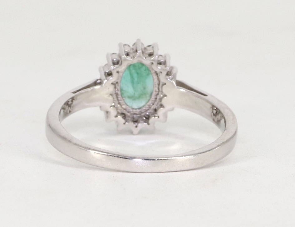 925 Sterling White Rhodium Beautiful Ring Gold