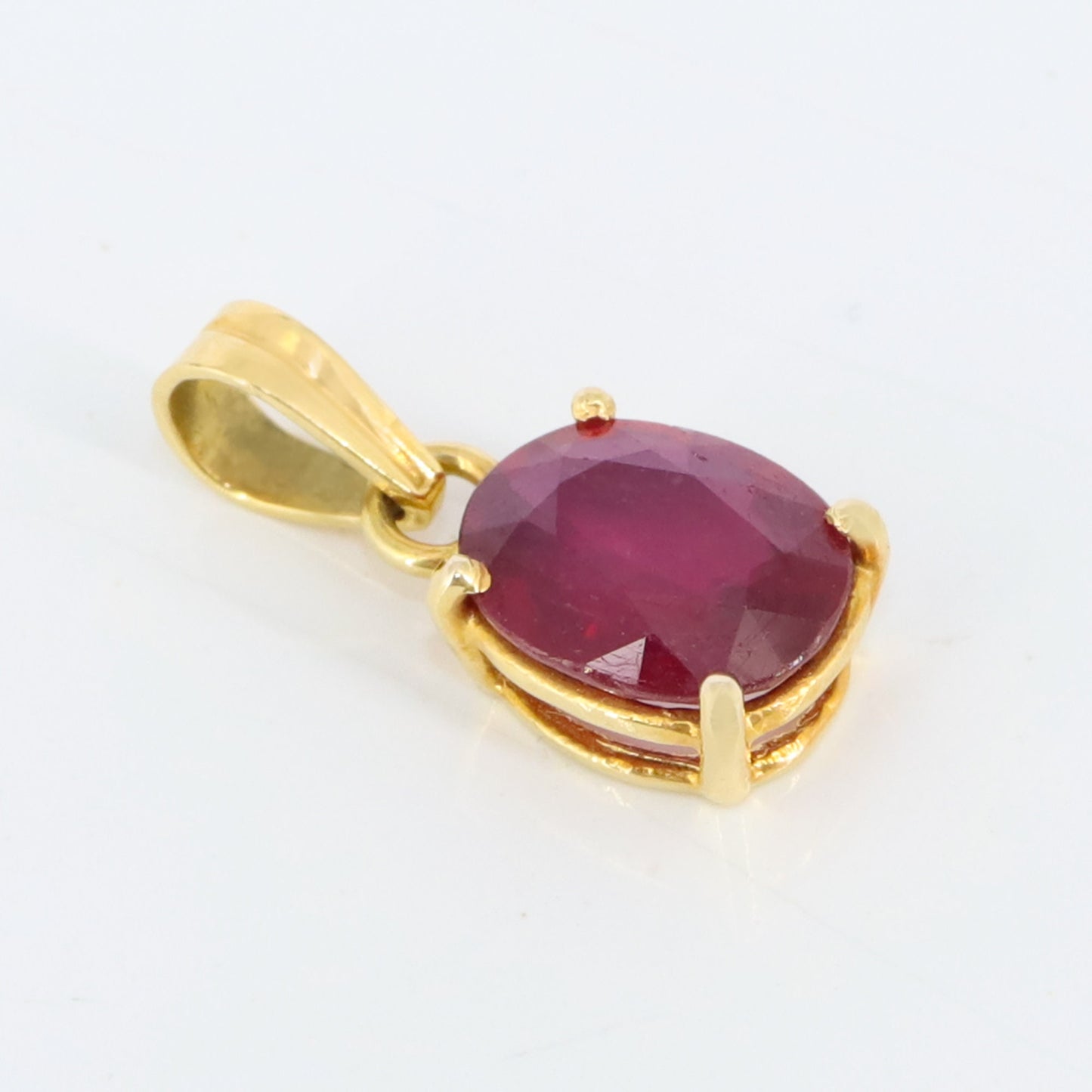 Ruby Pendant 14K Gold