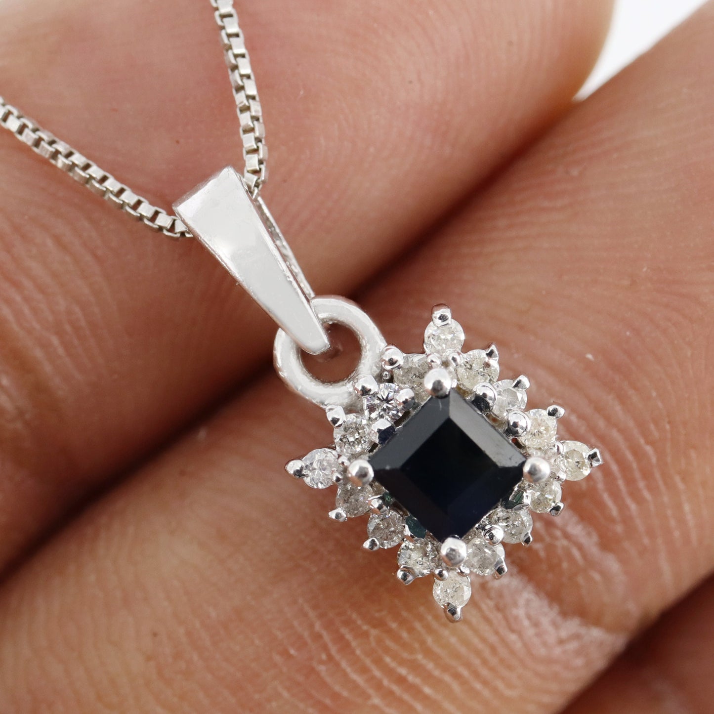 Blue Sapphire Pendant Silver