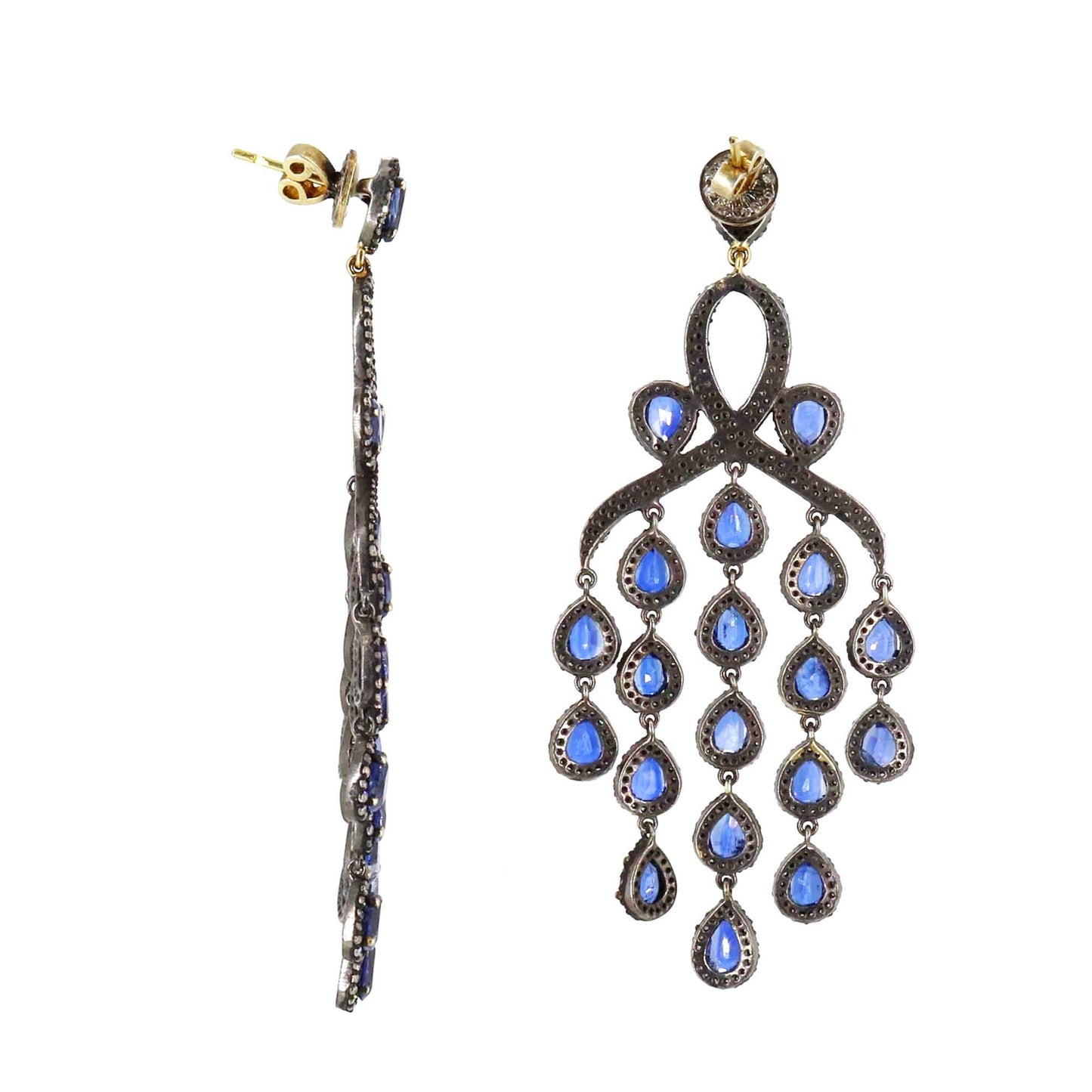 Blue Kyanite Drop Dangle Earring