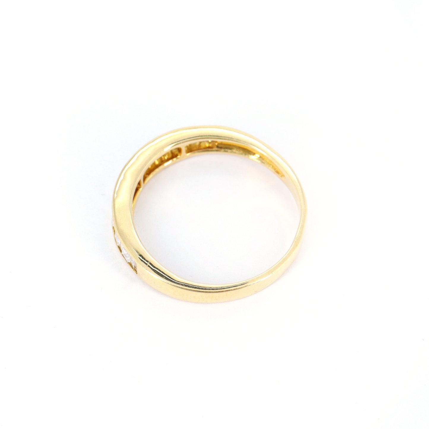 Promise Band Yellow Baguette & Tapered Cut Ring 14K Gold