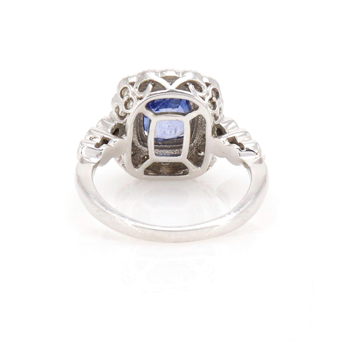 Elegant Sapphire Brilliant Cut Ring 14K Gold