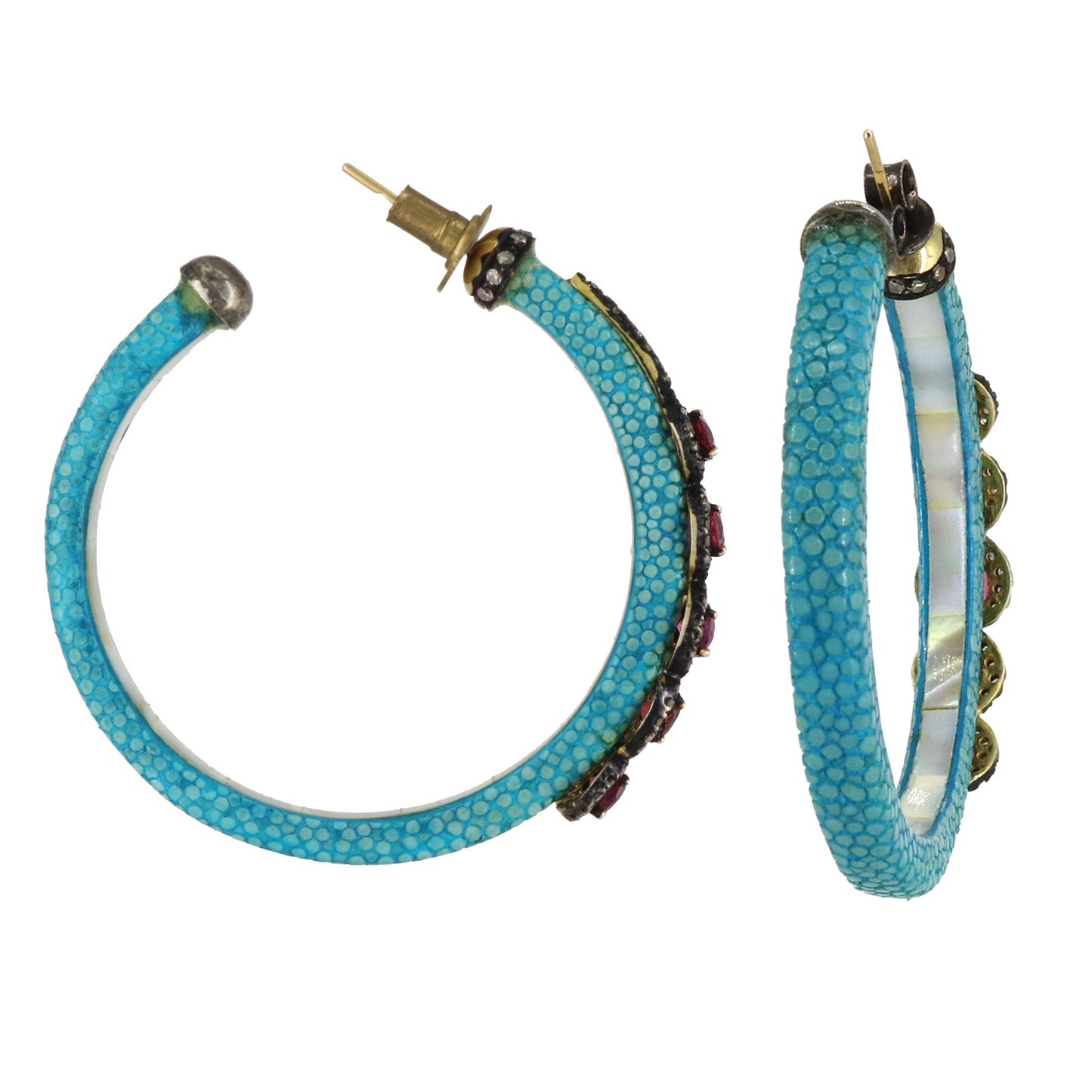 Tourmaline Hoops Hoop Earring