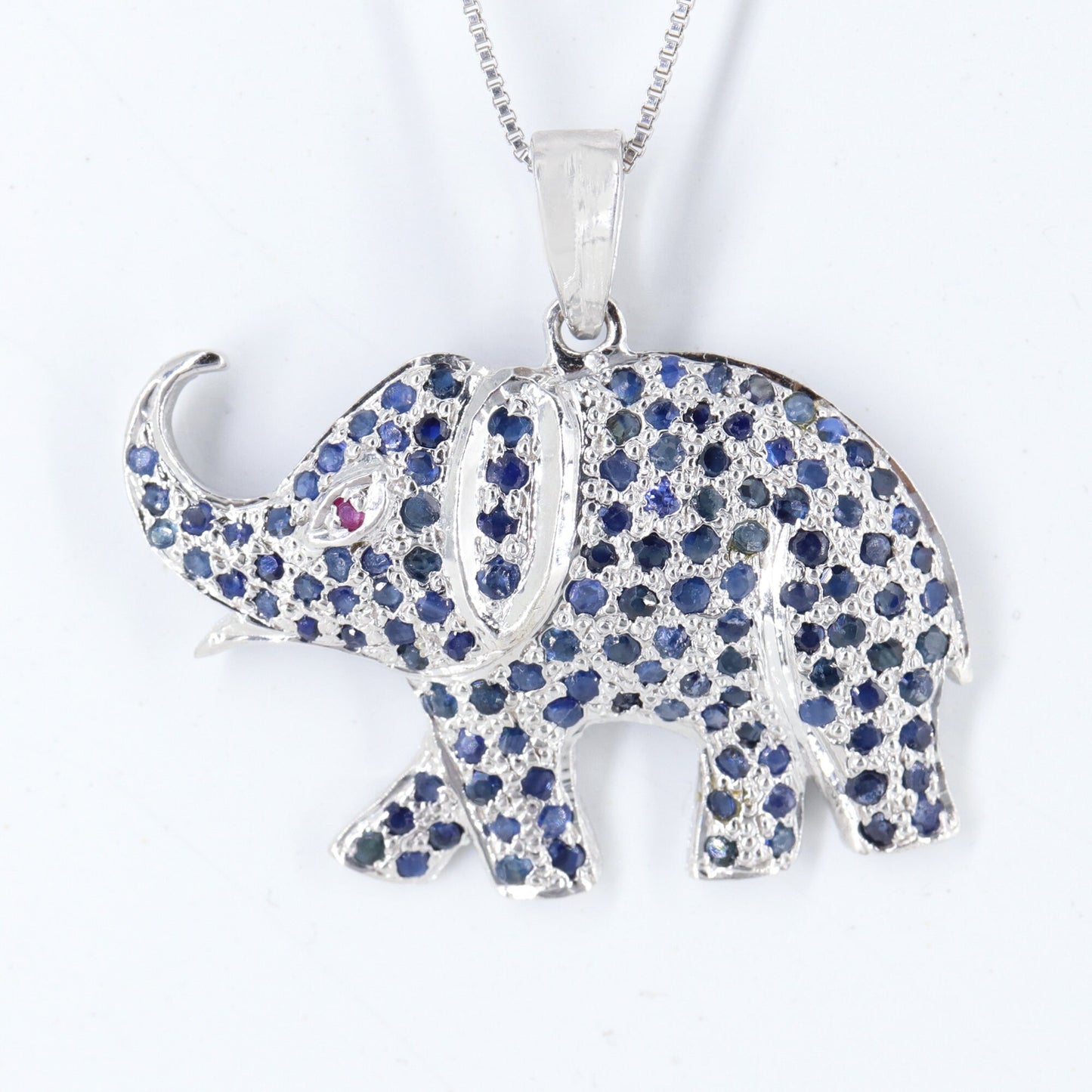 925 Sterling Elephant Pendant Gold