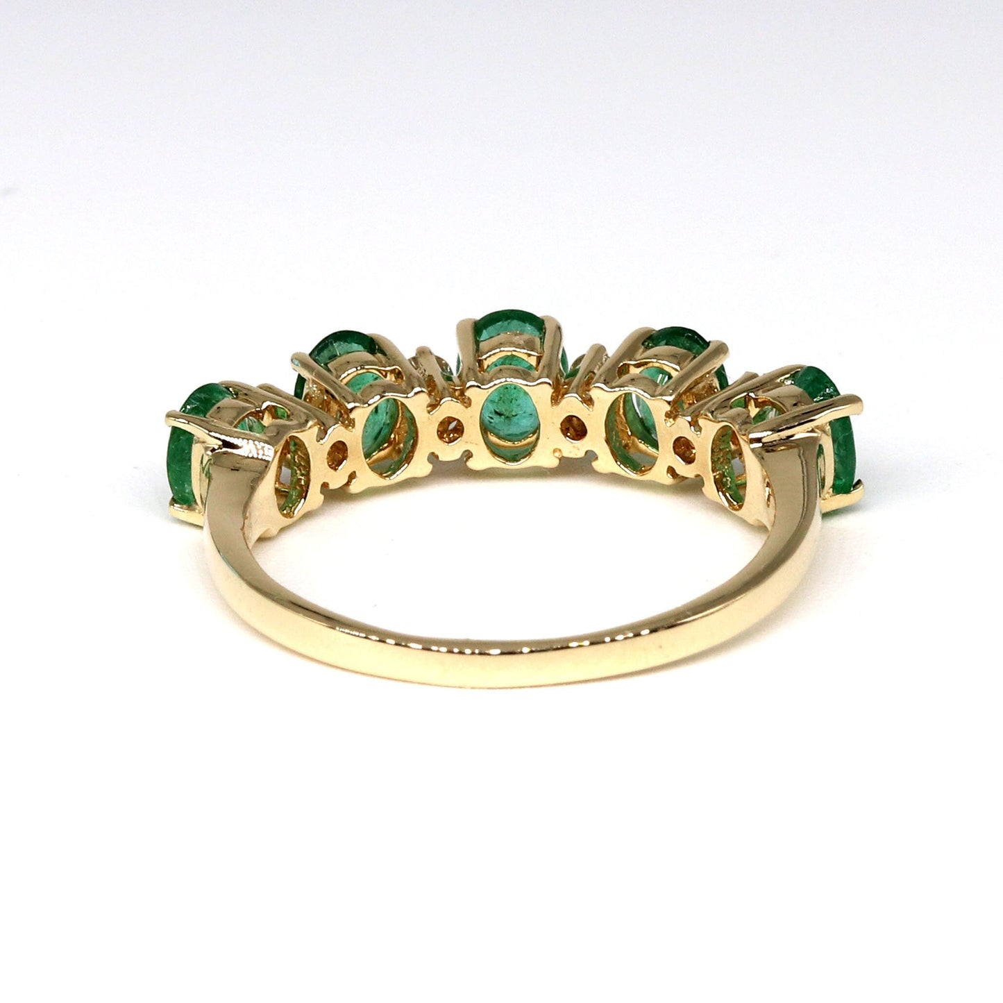 Handmade Emerald & Ring 14K Gold