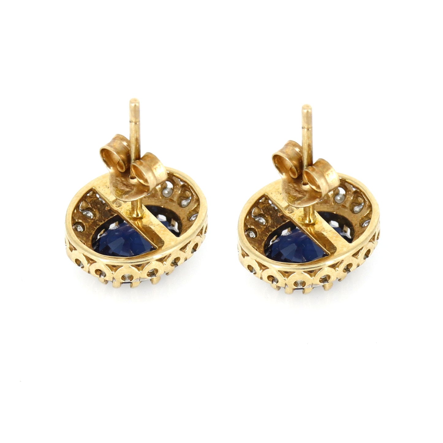 Blue Sapphire Earring Gold