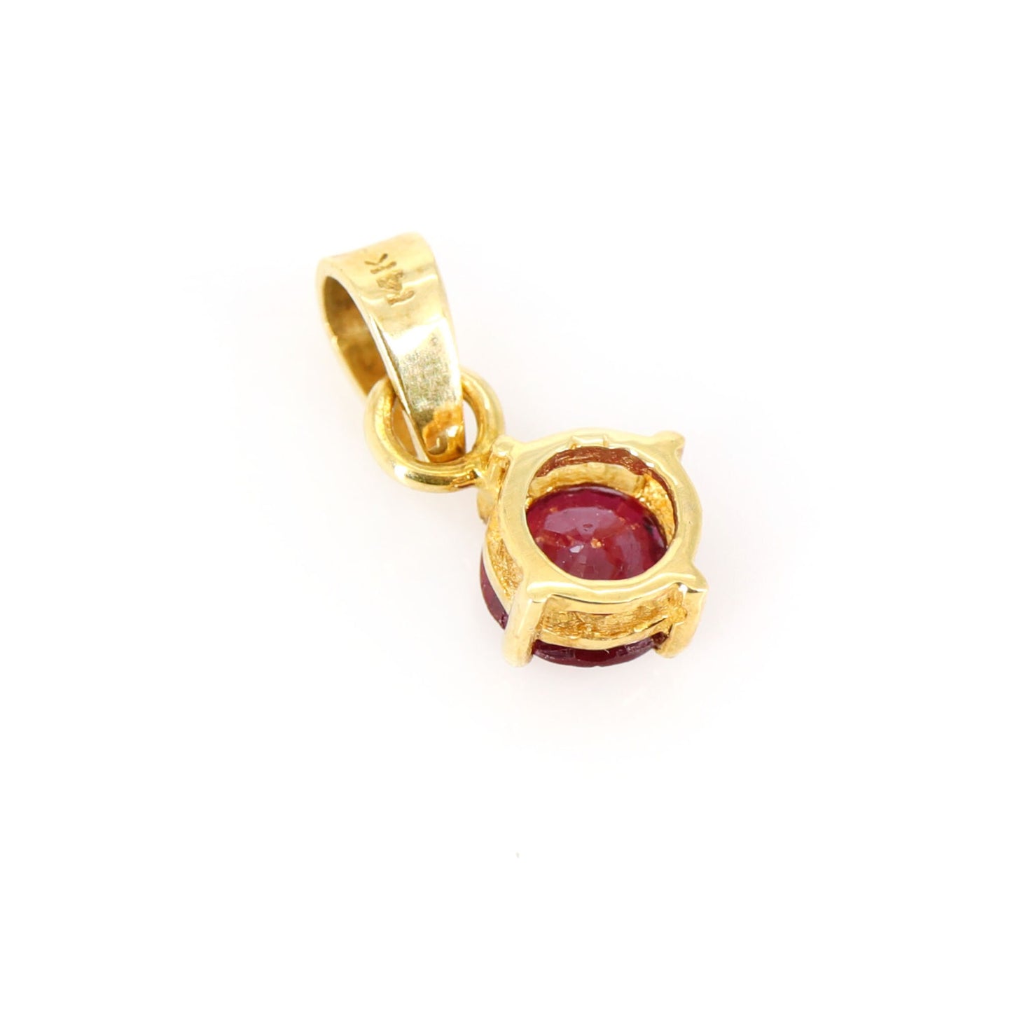 Yellow Ruby Earring 14K Gold