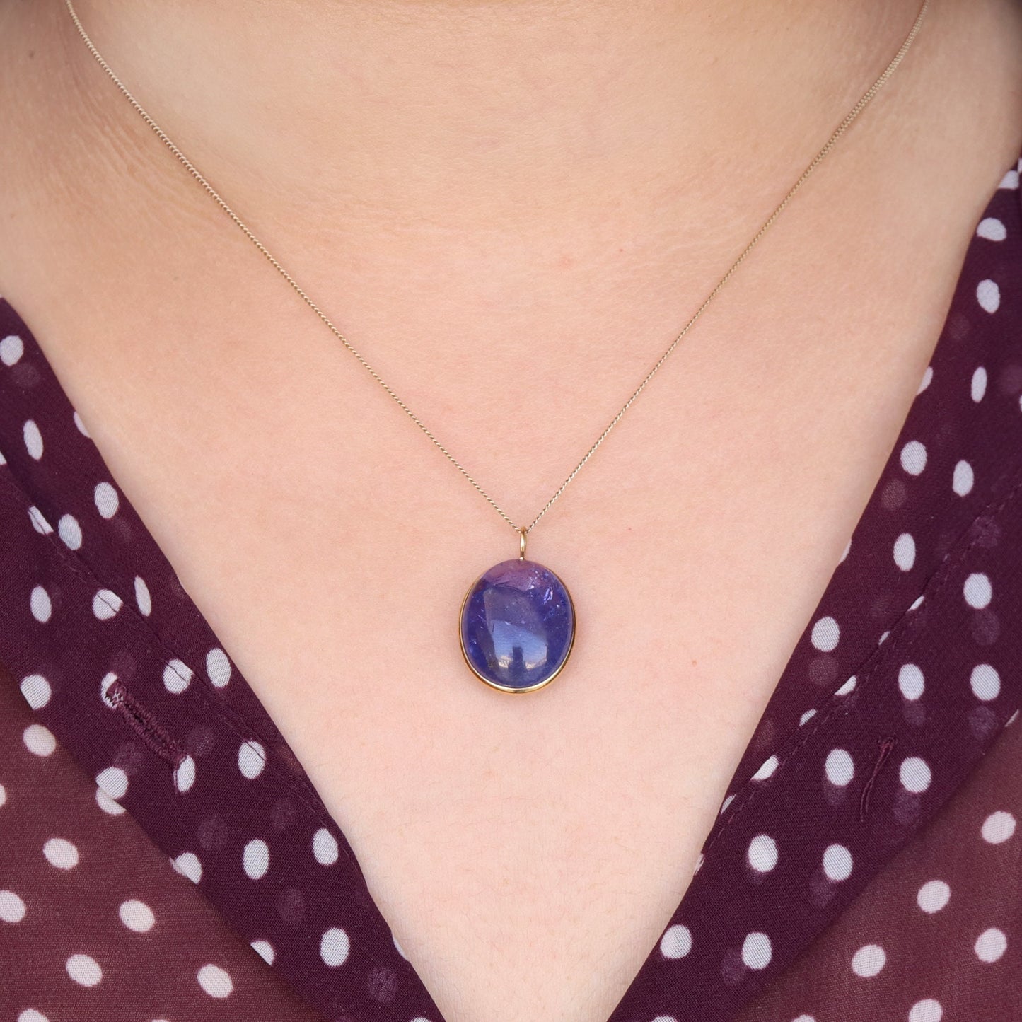 Tanzanite Pendant 14K Gold