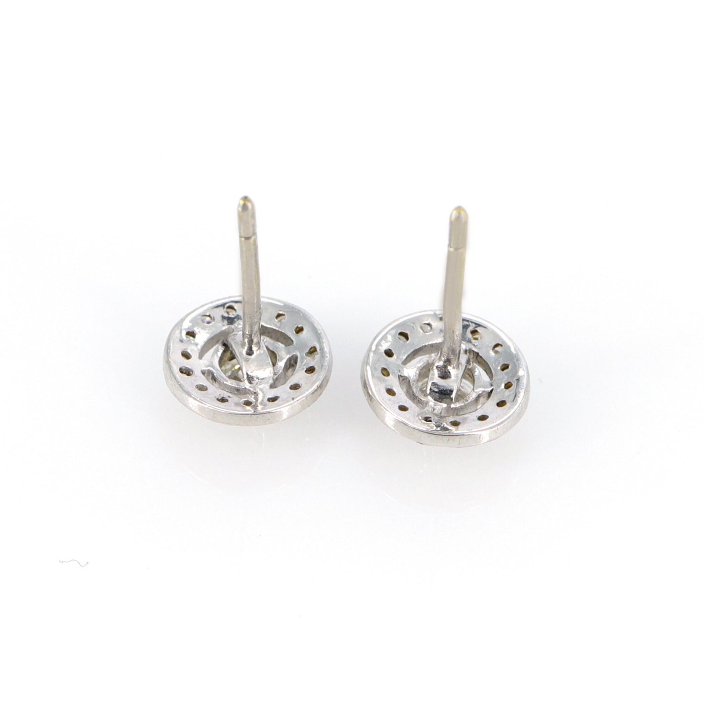 0.60 Halo Earring 18K Gold