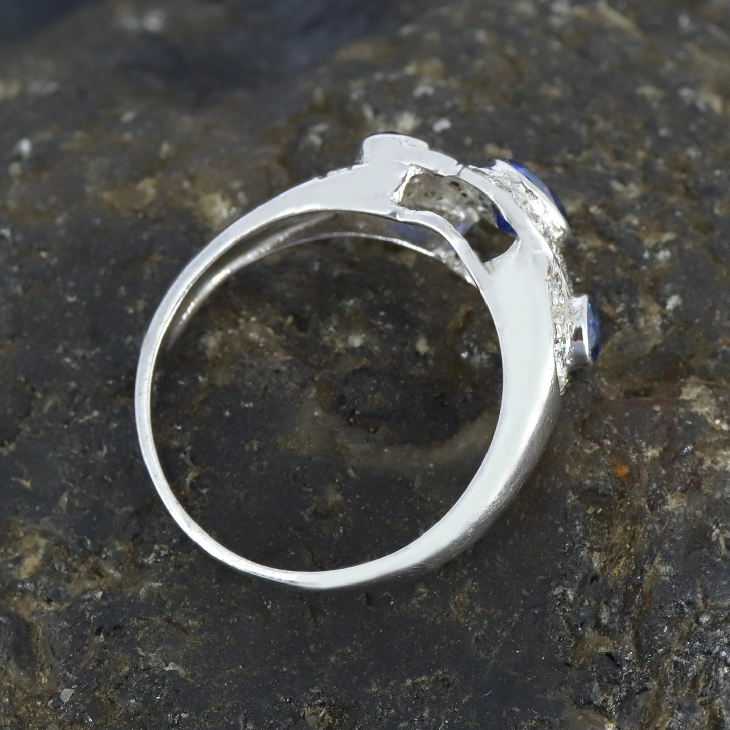 Blue Sapphire Ring Silver