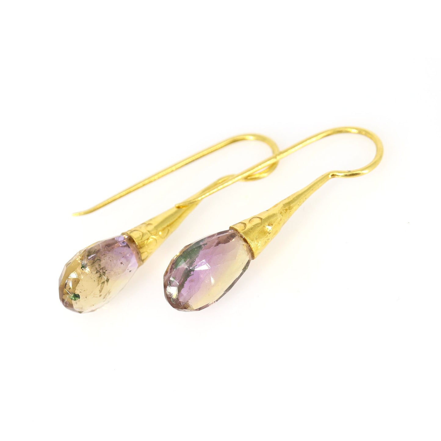 Yellow Ametrine Earring 18K Gold