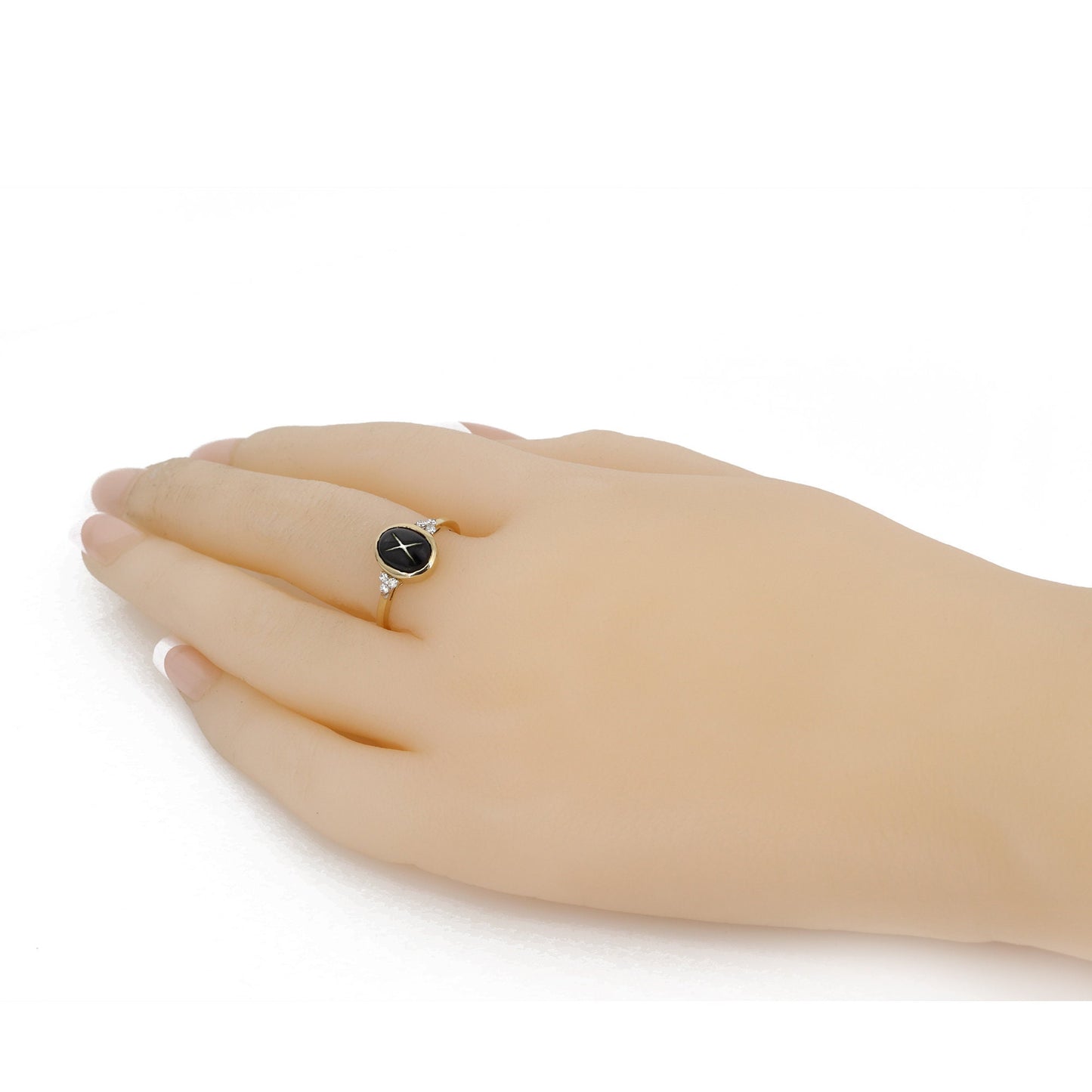 Black Star Ring 14K Gold