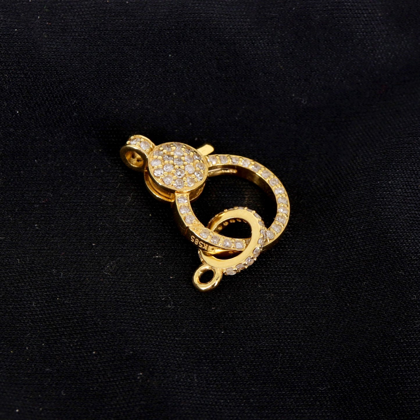 Lobster Lock Enhancer Charm Pendant 14K Gold