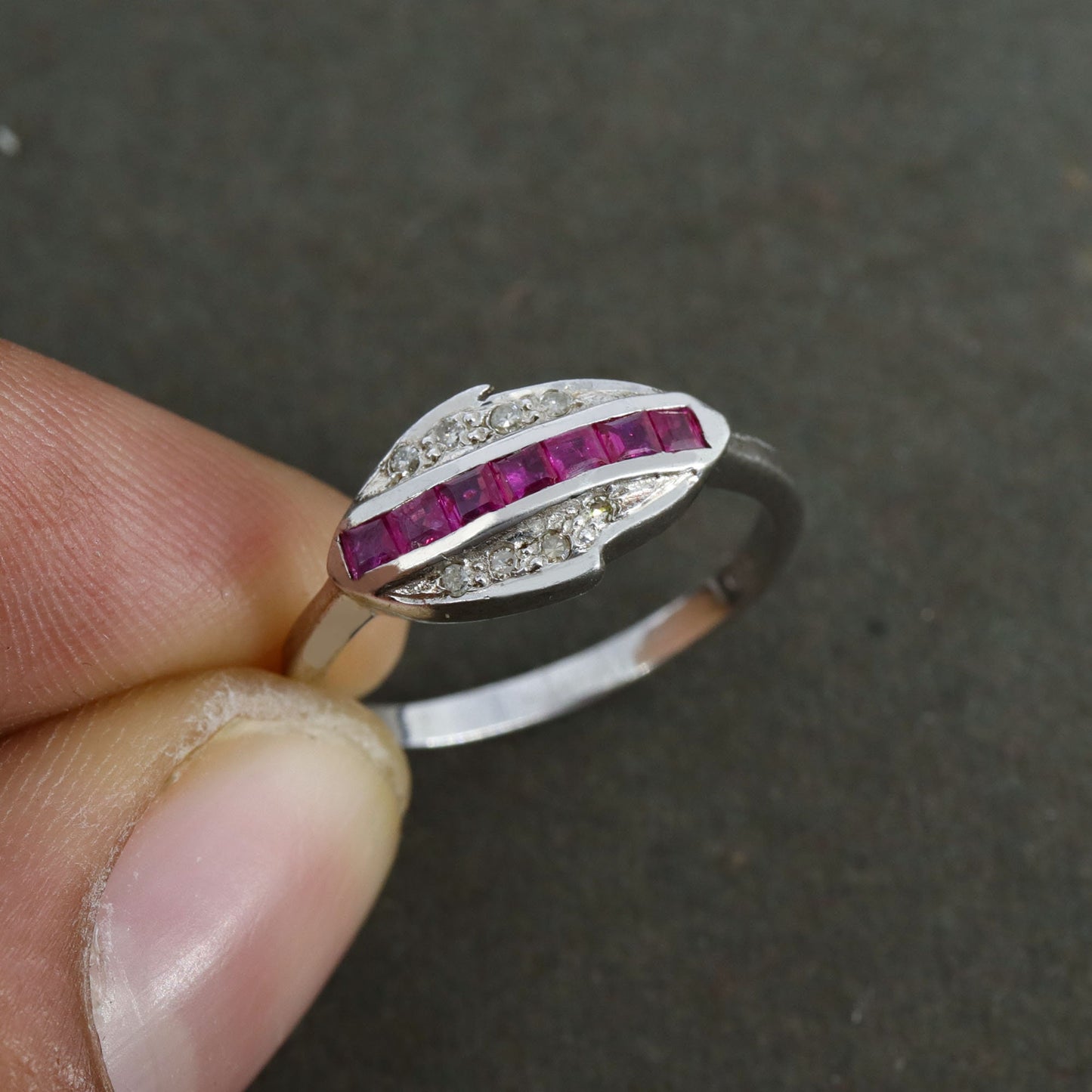Leaf Design Ring Silver