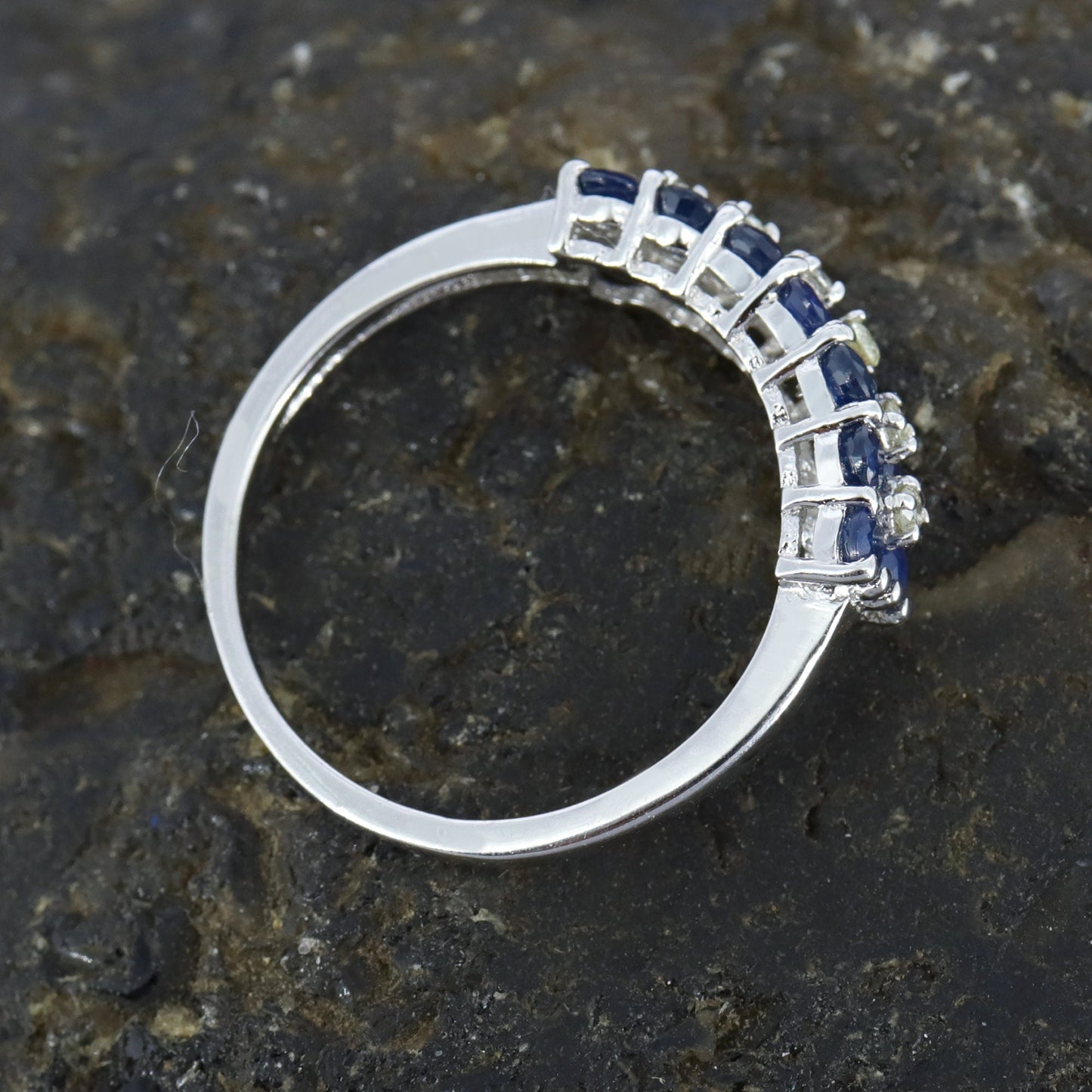 Blue Sapphire Ring Silver