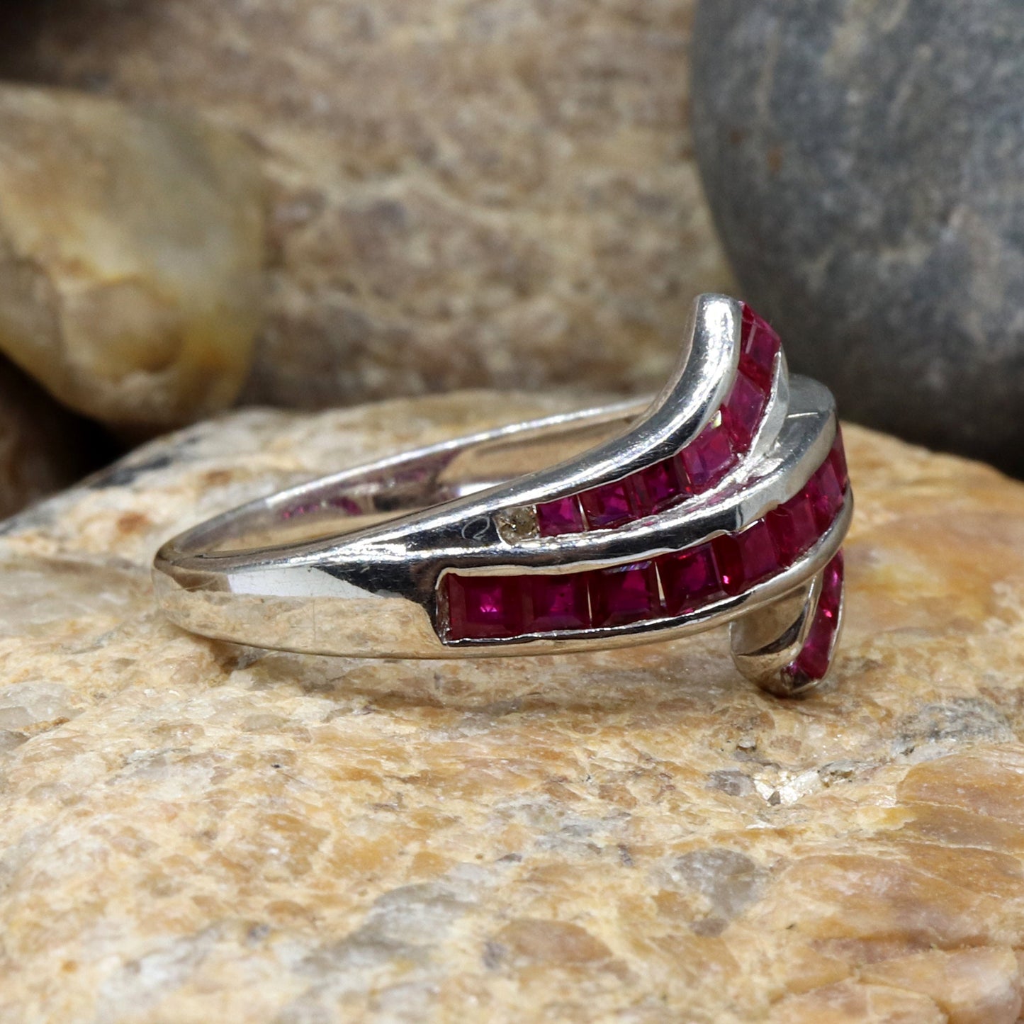 Ruby Ring Silver