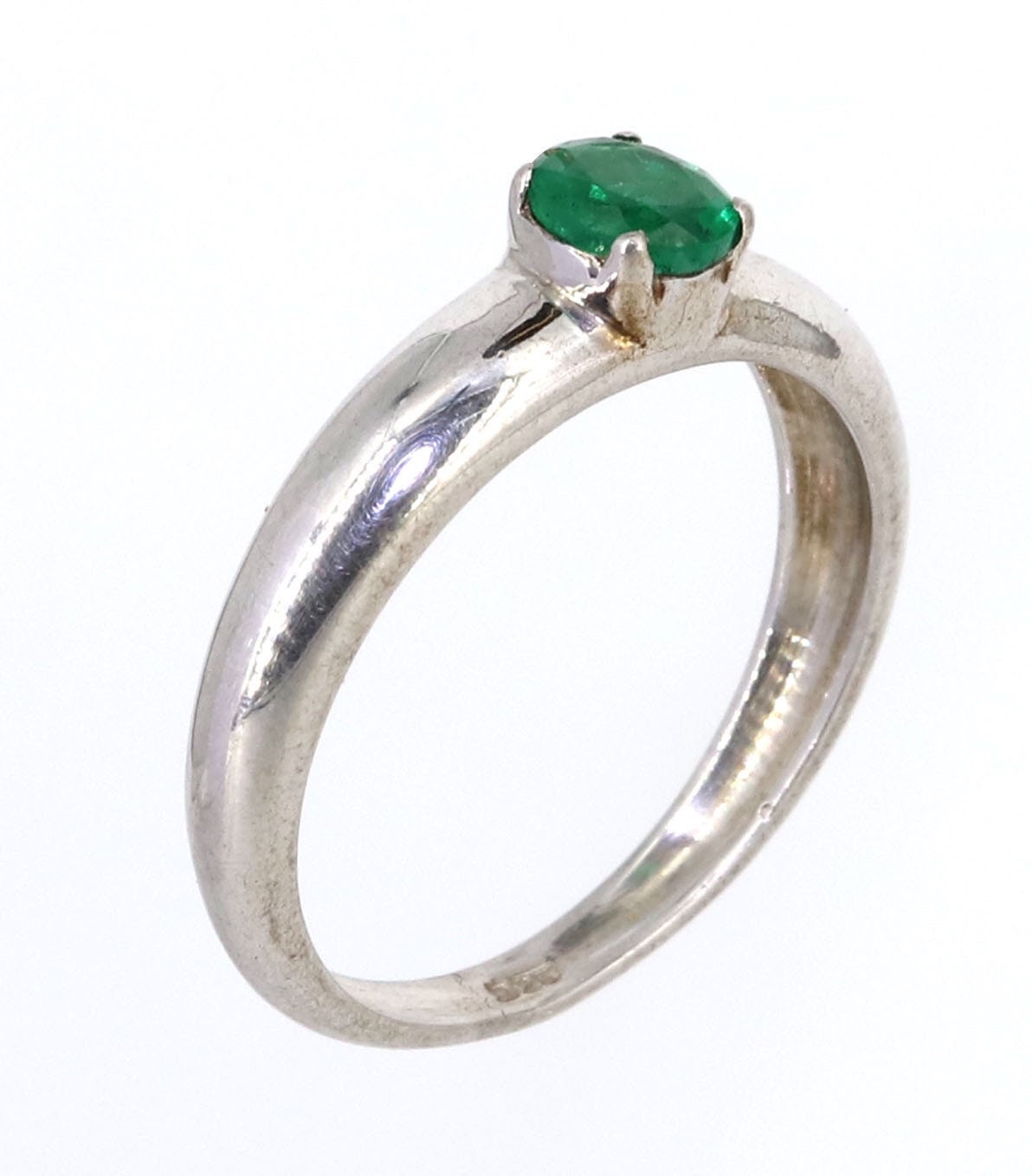 925 Sterling White Rhodium Beautiful Ring Gold