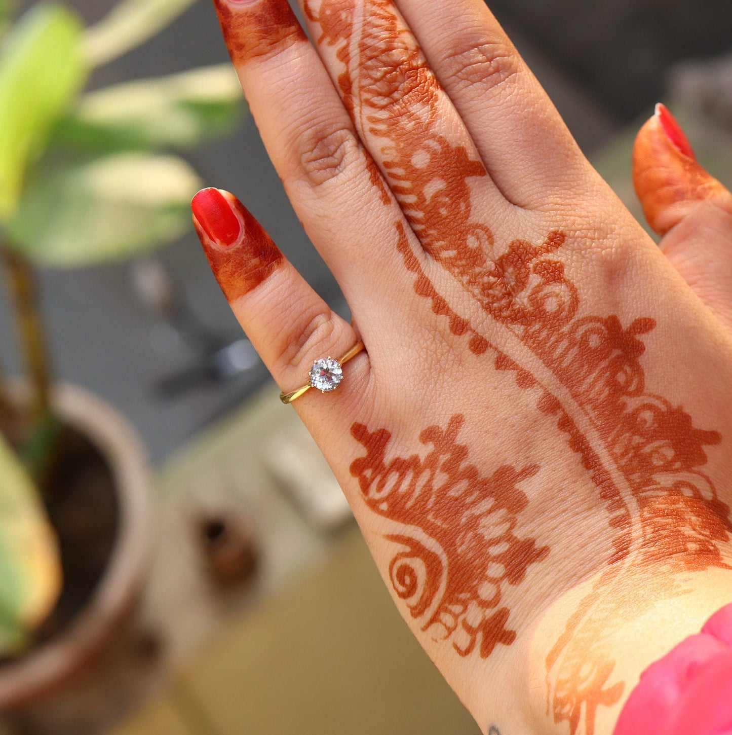 Antique Blue Topaz Ring Gold