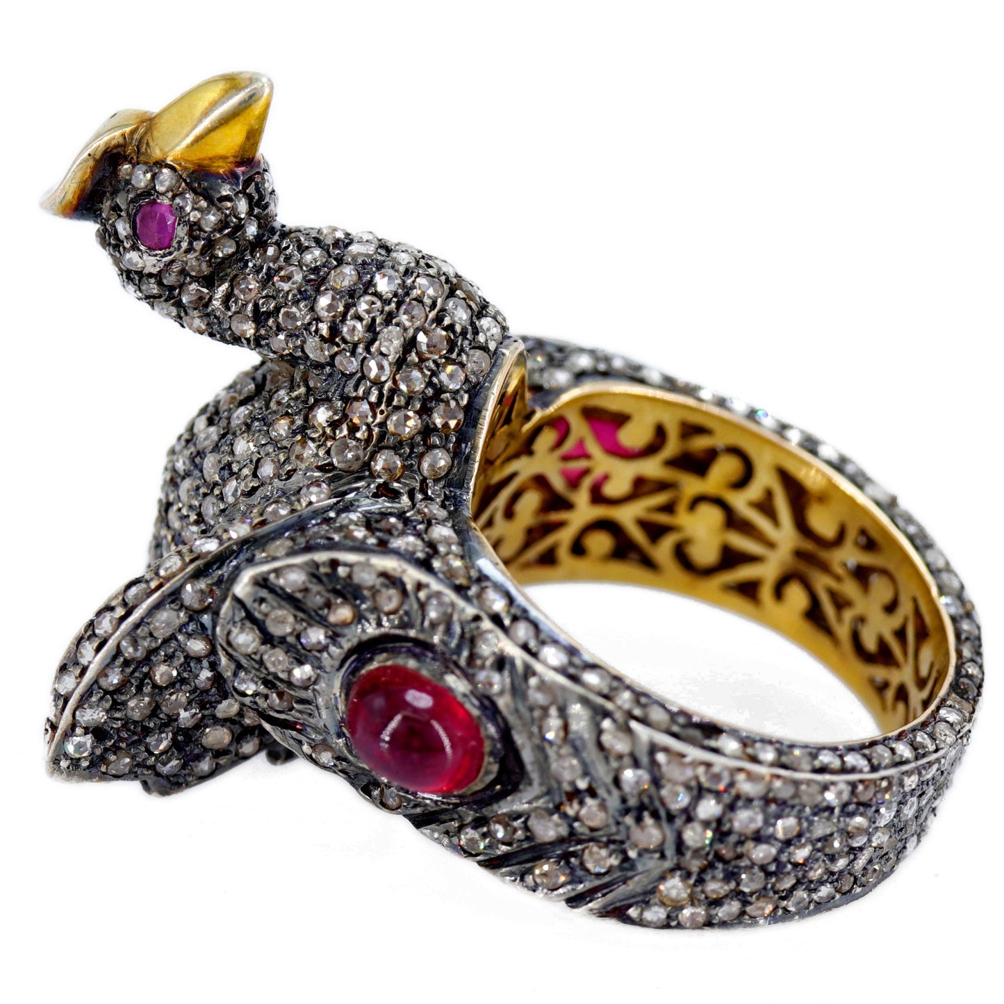 Birds Style Ring Gold