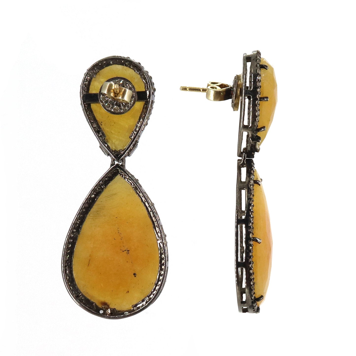 Yellow Sapphire Earring