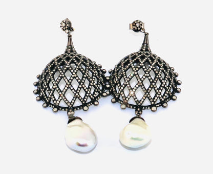 Exclusively Designed Vintage Replica Victorian Earring Gold