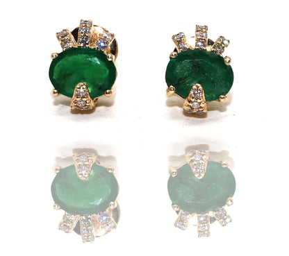 Emerald Earring 14K Gold