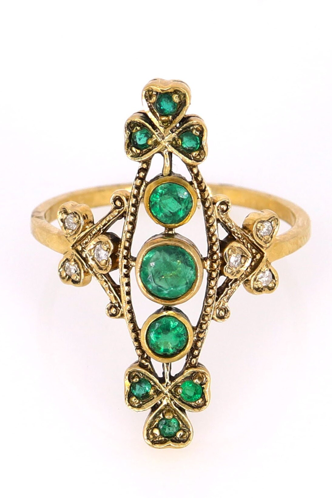 Fine Emerald Vintage Ring Gold