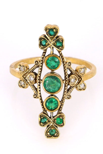 Fine Emerald Vintage Ring Gold