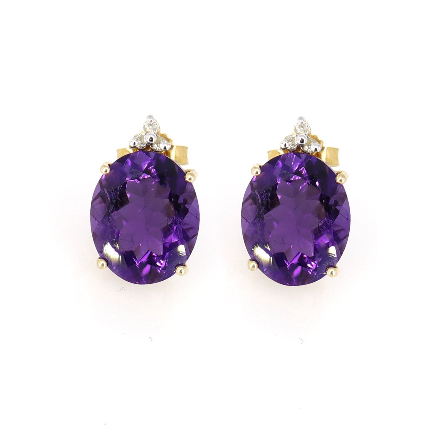 Amethyst Earring 14K Gold