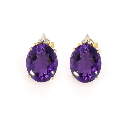 Amethyst Earring 14K Gold