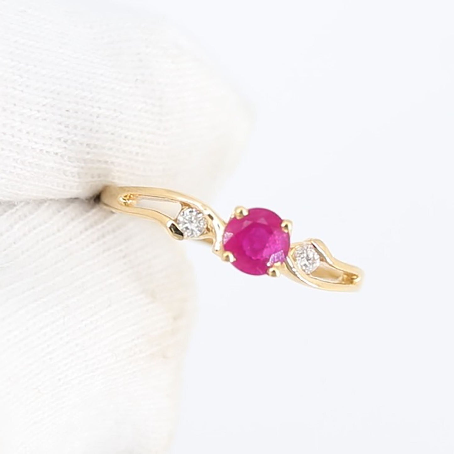 Yellow Beautiful Handcrafted Ring 14K Gold