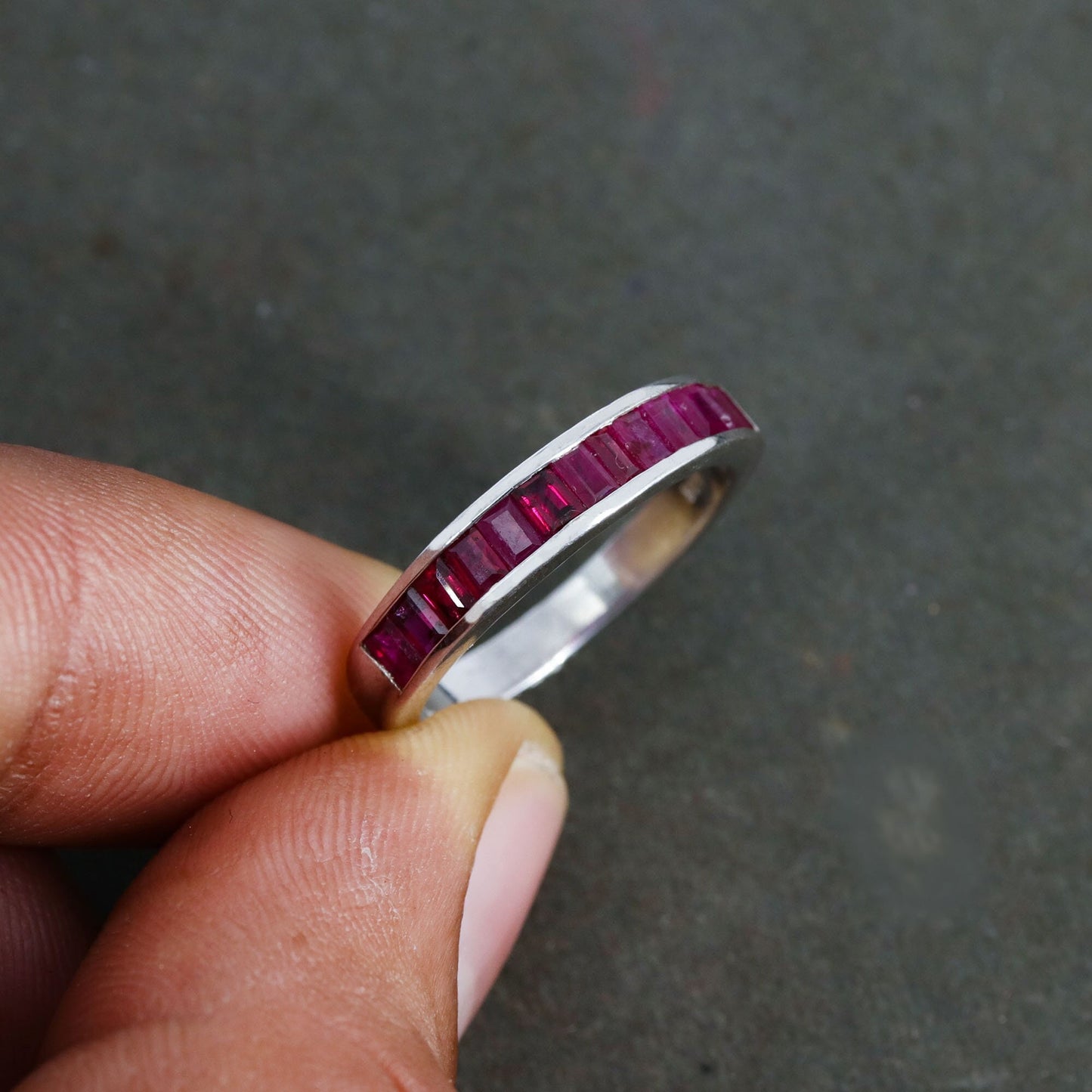 Ruby Ring Silver