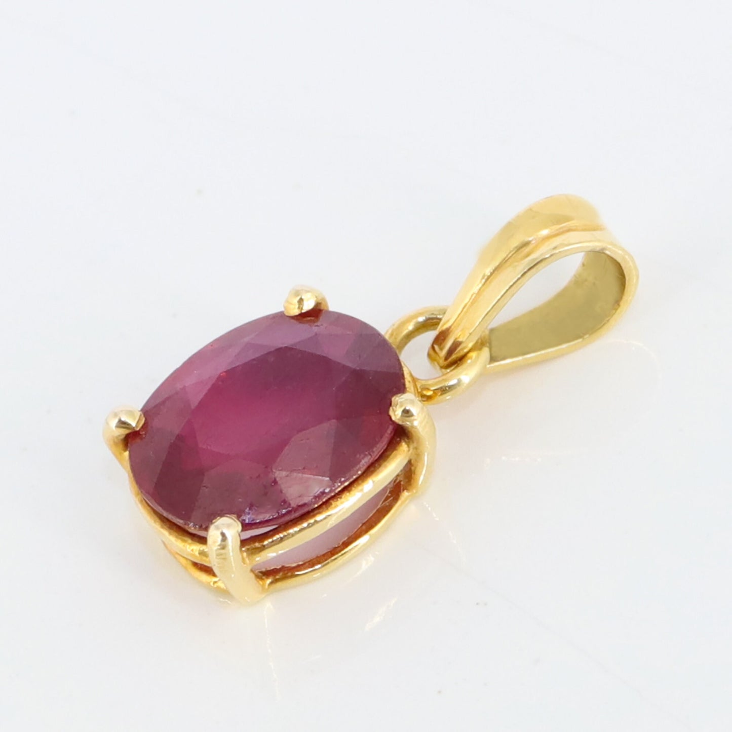 Ruby Pendant 14K Gold