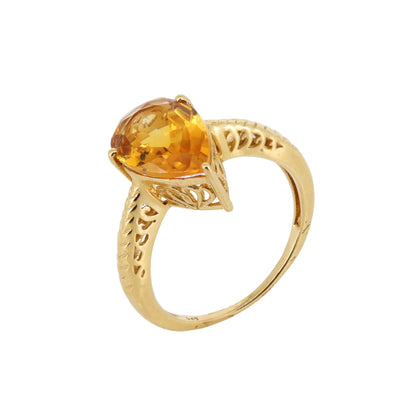 Citrine Ring 14K Gold